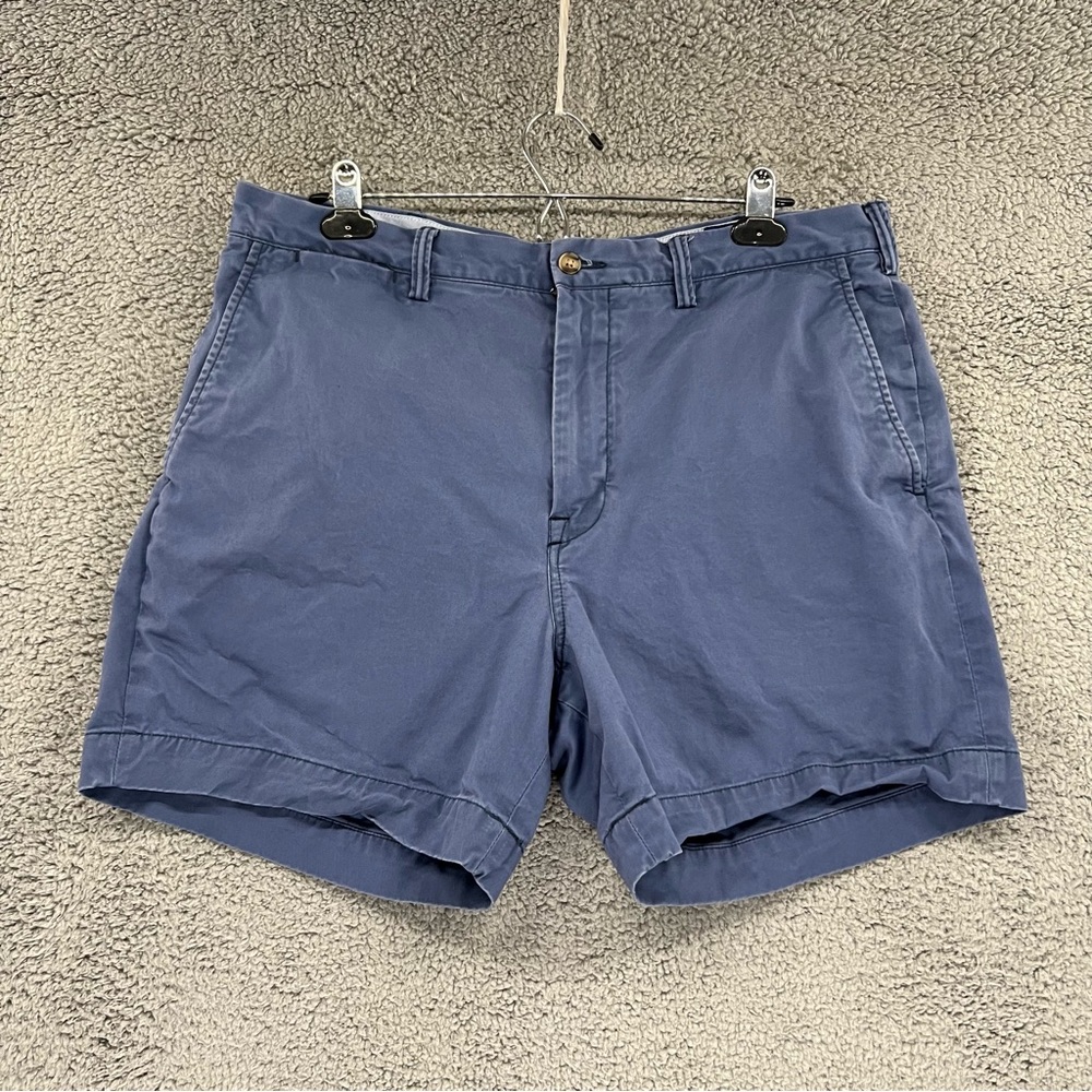 Polo by Ralph Lauren Chino Shorts Stretch Classic Fit 5" Inseam Blue Men Sz 34